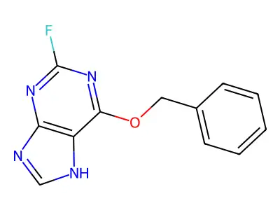 O6-benzyl-2-fluorohypoxanthine structure