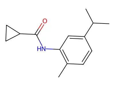 Cyclopropyl-N-(2-methyl-5-(isopropyl)phenyl)formamide structure