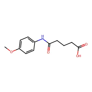 4-(4-Methoxy-phenylcarbamoyl)-butyric acid structure