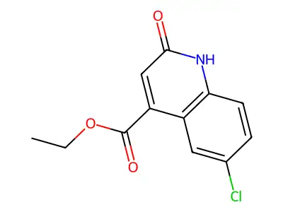 Ethyl 6-chloro-2-oxo-1,2-dihydroquinoline-4-carboxylate structure