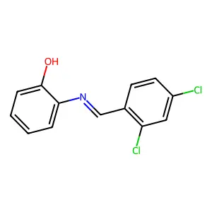 N-(2,4-Dichlorobenzylidene)-2-hydroxyaniline structure