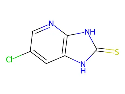 6-chloro-1,3-dihydro-2H-imidazo[4,5-b]pyridine-2-thione structure