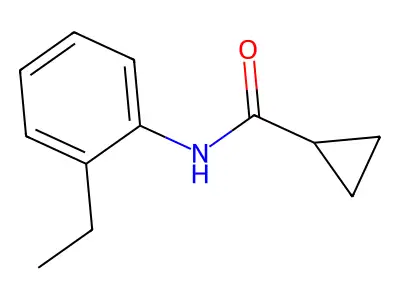 N-(2-ethylphenyl)cyclopropanecarboxamide structure