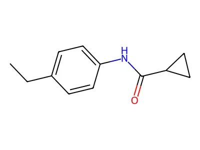 N-(4-ethylphenyl)cyclopropanecarboxamide structure