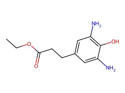 Ethyl 3-(3,5-diamino-4-hydroxyphenyl)propanoate structure