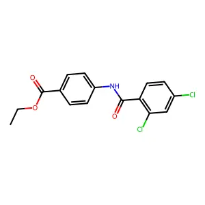 Ethyl 4-[(2,4-dichlorobenzoyl)amino]benzoate structure