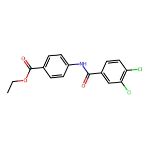 Ethyl 4-[(3,4-dichlorobenzoyl)amino]benzoate structure