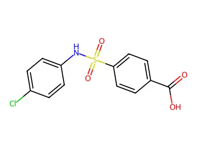 4-[(4-chlorophenyl)sulfamoyl]benzoic Acid structure