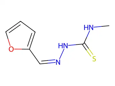 1-[(Z)-furan-2-ylmethylideneamino]-3-methylthiourea structure