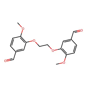 Benzaldehyde, 3,3'-[1,2-ethanediylbis(oxy)]bis[4-methoxy- structure