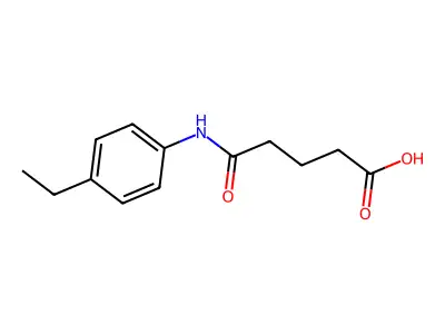 5-[(4-Ethylphenyl)amino]-5-oxopentanoic acid structure