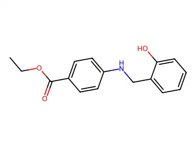 Ethyl 4-[(2-hydroxybenzyl)amino]benzoate structure