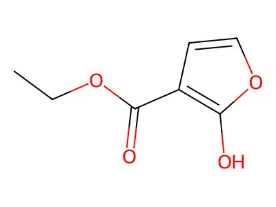 Ethyl 2-hydroxyfuran-3-carboxylate structure