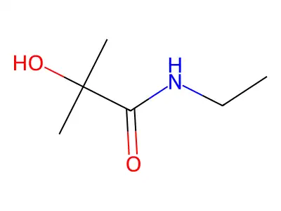N-ethyl-2-hydroxy-2-methylpropanamide structure