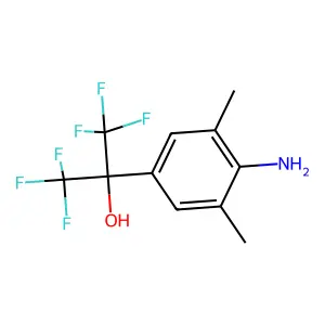 2-(4-Amino-3,5-dimethylphenyl)-1,1,1,3,3,3-hexafluoropropan-2-ol structure