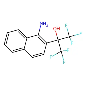 2-(1-Aminonaphthalen-2-yl)-1,1,1,3,3,3-hexafluoropropan-2-ol structure