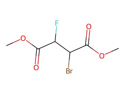 Butanedioic acid, 2-bromo-3-fluoro-, dimethyl ester structure