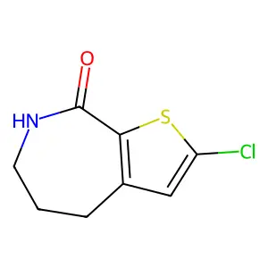 2-Chloro-6,7-dihydro-4H-thieno[2,3-c]azepin-8(5H)-one structure