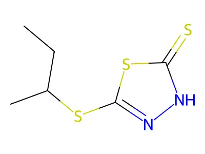 5-(Sec-butylthio)-1,3,4-thiadiazole-2-thiol structure