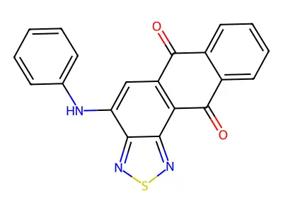 4-Anilinonaphtho[2,3-g][2,1,3]benzothiadiazole-6,11-dione structure