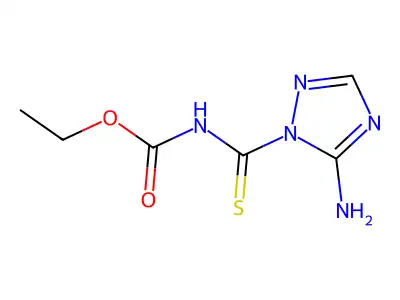 Ethyl (5-amino-1H-1,2,4-triazole-1-carbothioyl)carbamate structure