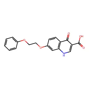 4-oxo-7-(2-phenoxyethoxy)-1H-quinoline-3-carboxylic acid structure