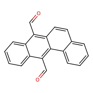 Benz[a]anthracene-7,12-dicarboxaldehyde structure