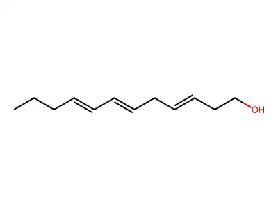 3,6,8-Dodecatrien-1-ol structure
