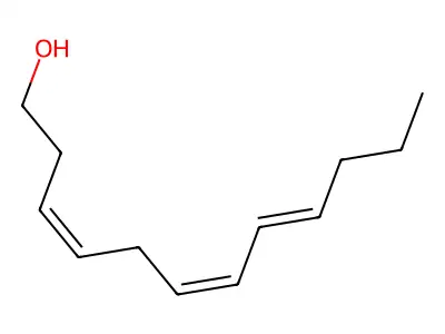 Dodeca-3,6,8-trien-1-ol structure