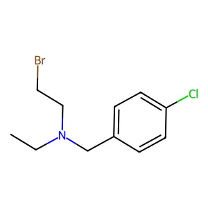 N-(2-溴乙基)-对氯-N-乙基苄胺 structure
