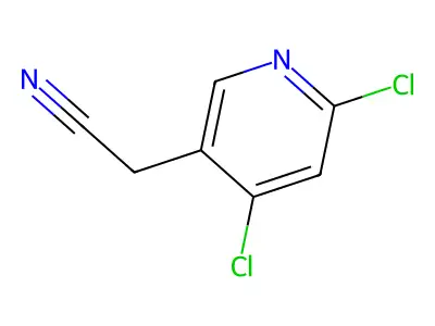 2-(4,6-Dichloropyridin-3-yl)acetonitrile structure
