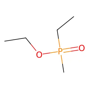 Phosphinic acid, ethylmethyl-, ethyl ester structure