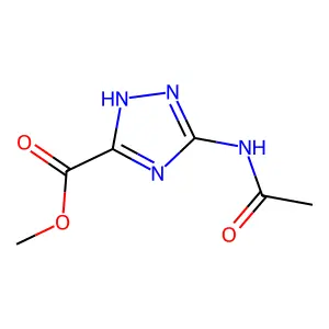 methyl 5-acetamido-1H-1,2,4-triazole-3-carboxylate structure