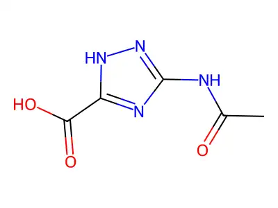 5-Acetamido-1H-1,2,4-triazole-3-carboxylic acid structure