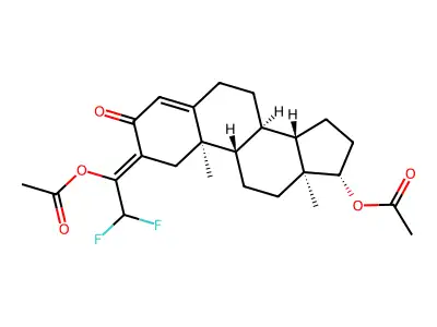 [(2Z,8R,9S,10R,13S,14S,17S)-2-(1-acetyloxy-2,2-difluoroethyl structure