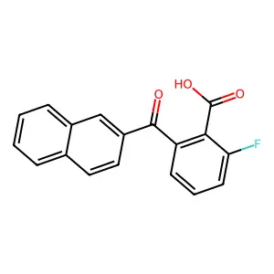 2-氟-6-(萘-2-基羰基)苯甲酸 structure