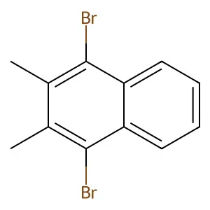 1,4-Dibromo-2,3-dimethylnaphthalene structure
