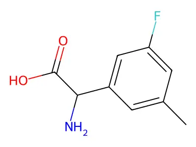 Amino(3-fluoro-5-methylphenyl)acetic acid structure
