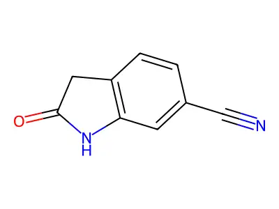 2-Oxindole-6-carbonitrile structure