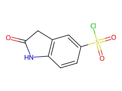 2-oxo-2,3-dihydro-1H-indole-5-sulfonyl chloride structure
