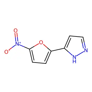5-{5-nitro-2-furyl}-1H-pyrazole structure