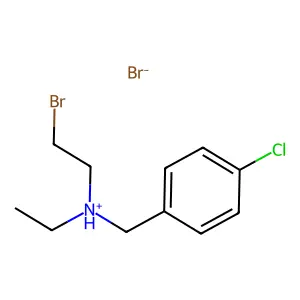 Benzylamine, N-(2-bromoethyl)-p-chloro-N-ethyl-, hydrobromide structure