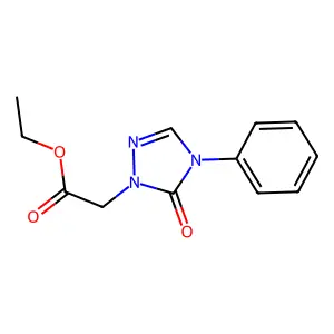 ethyl 2-(5-oxo-4-phenyl-4,5-dihydro-1H-1,2,4-triazol-1-yl)acetate structure