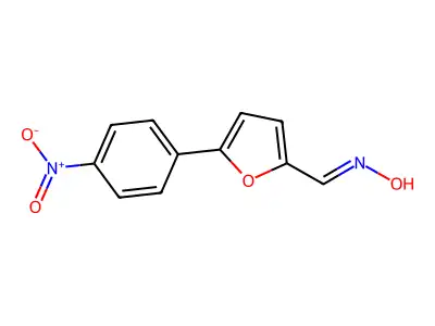 5-(p-Nitrophenyl)furfural Oxime structure