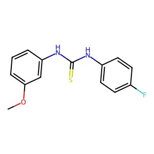 1-(4-Fluorophenyl)-3-(3-methoxyphenyl)thiourea structure