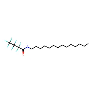 1-Aminotetradecane, heptafluorobutyryl structure
