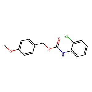 (4-methoxyphenyl)methyl N-(2-chlorophenyl)carbamate structure