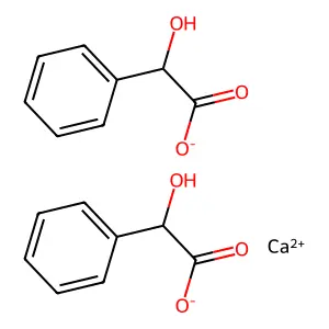 Mandelic acid, calcium salt (2:1), L-(+)- structure