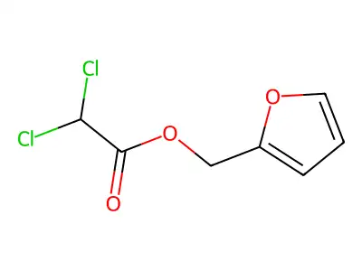 Furan-2-ylmethyl 2,2-dichloroacetate structure