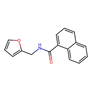 N-(furan-2-ylmethyl)naphthalene-1-carboxamide structure